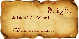 Waldapfel Ábel névjegykártya